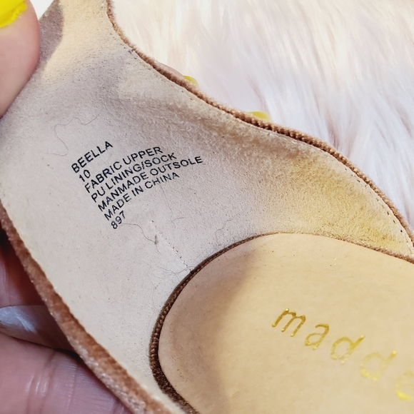 Madden Girl rose gold velvet sandals size 10 - Picture 7 of 13